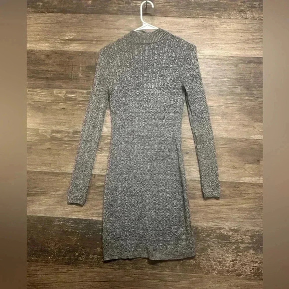 Abercrombie & Fitch Gray Long Sleeve Crew Neck Dress - Picture 2 of 7